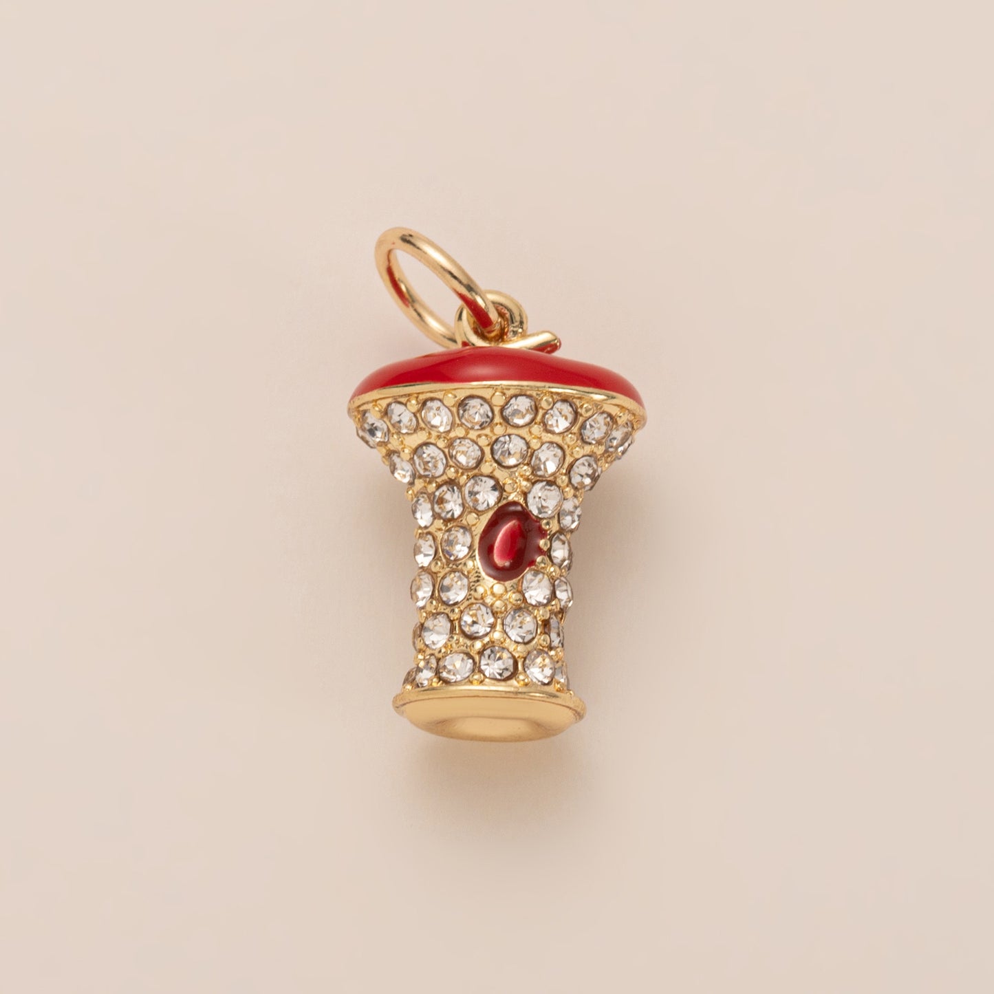 Fashion 14K Gold Plated Brass Fruit Insect Charm Bar for Cable Chain Necklace Unisex DIY Jewelry