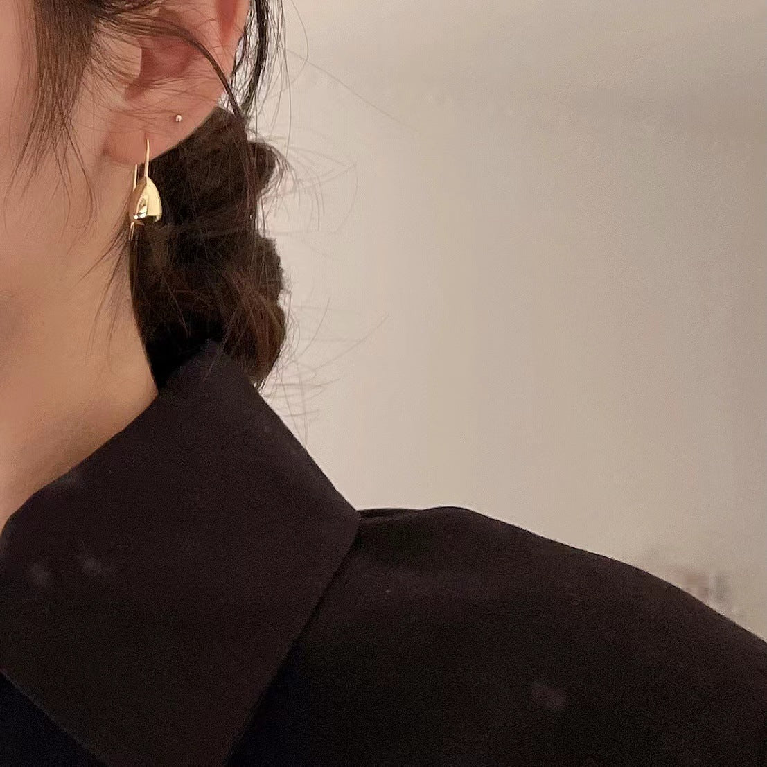 Minimalist Silver Drop Earrings in 925 Sterling Silver with Micro-Pave Setting