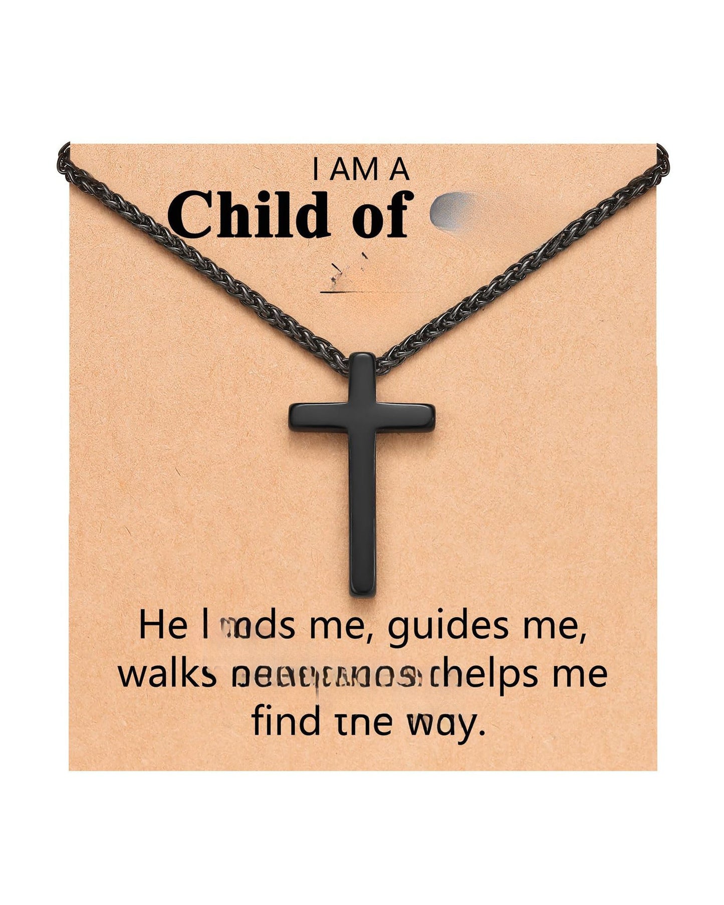 Streetwear Stainless Steel Plated Cross Pendant Necklace Snake Chain Unisex