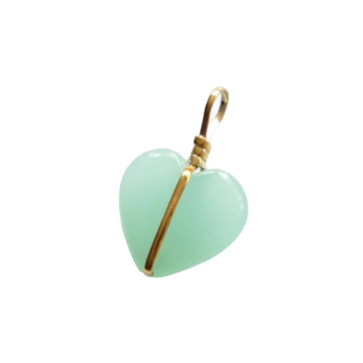 Minimalist Heart Stainless Steel Plated Necklace with Cubic Zirconia