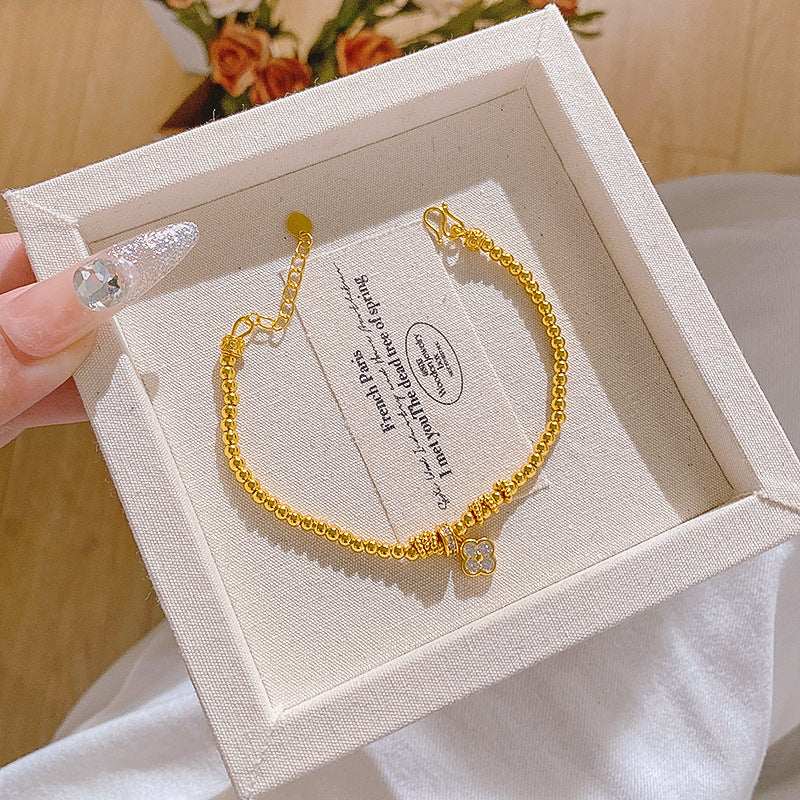 Minimalist Luxury Gold Plated Brass Laser Bracelet for Unisex