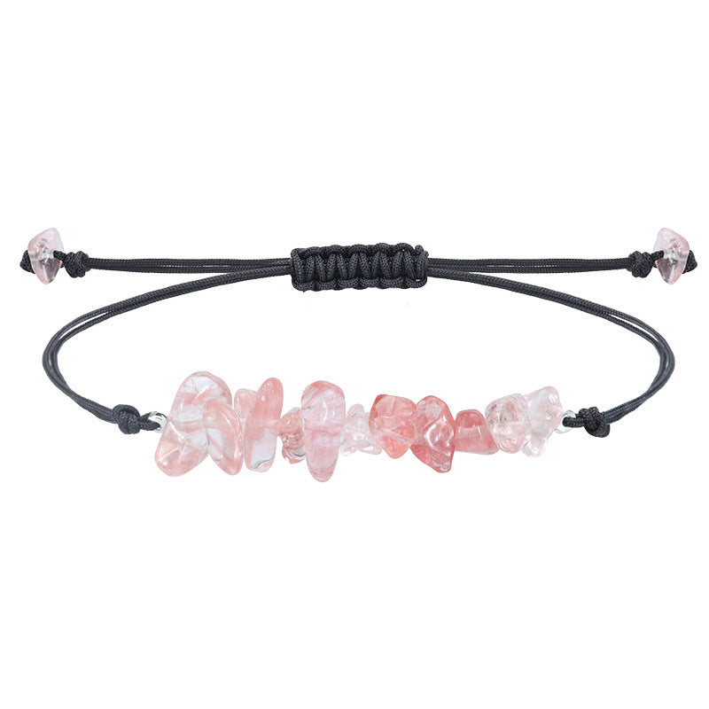 Elegant Geometric Crystal Beaded Bracelet Unisex Handmade Stone Jewelry
