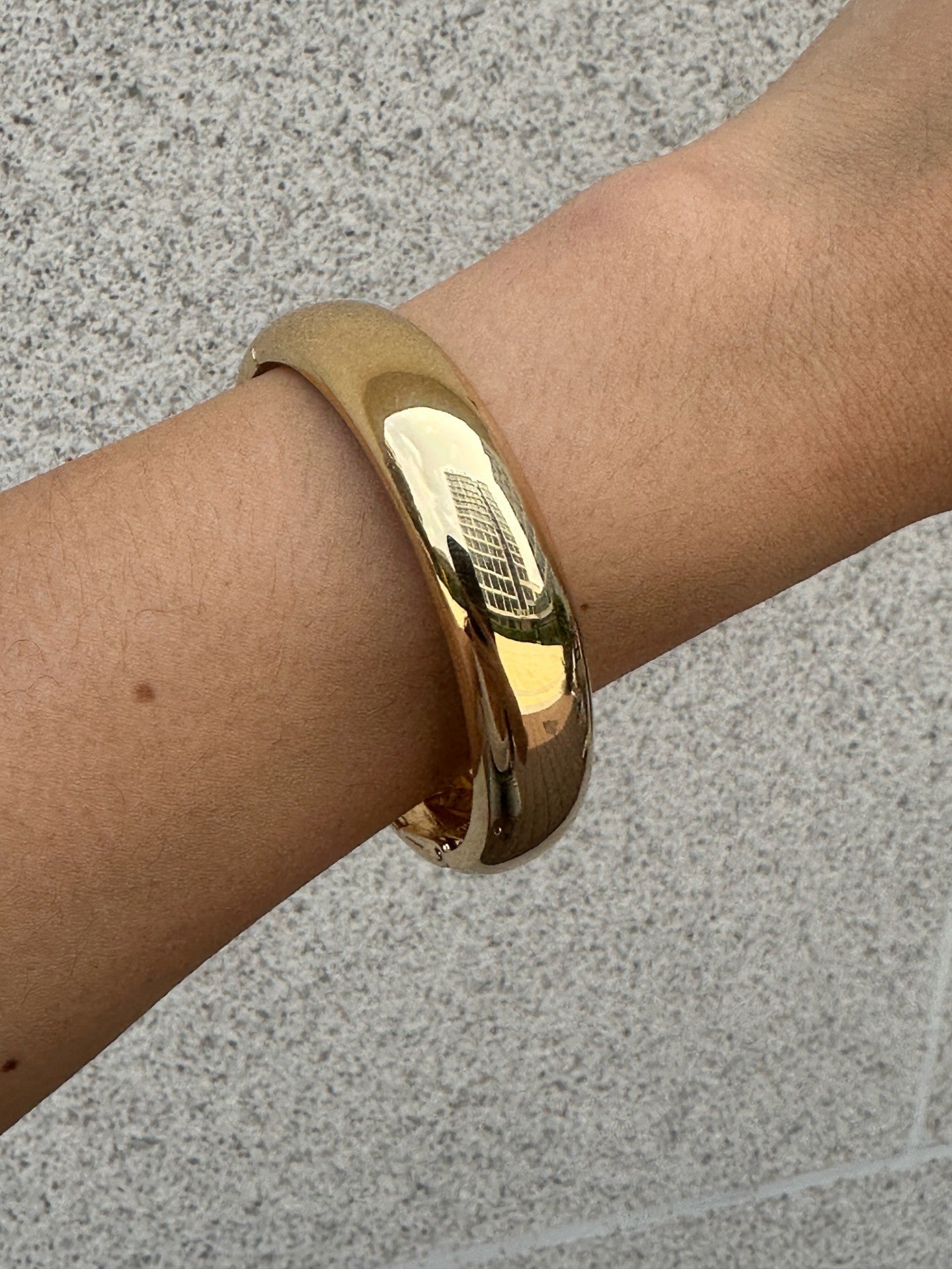 Vintage Geometric Alloy and Resin Plated Wide Cuff Bracelet