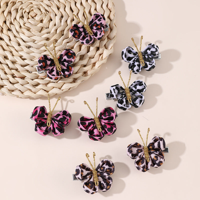 Natural Style Bow-Shaped Polyester Hair Clip for Girls with Ruffled and Mesh Details, Duckbill Hairpin in Princess Collection