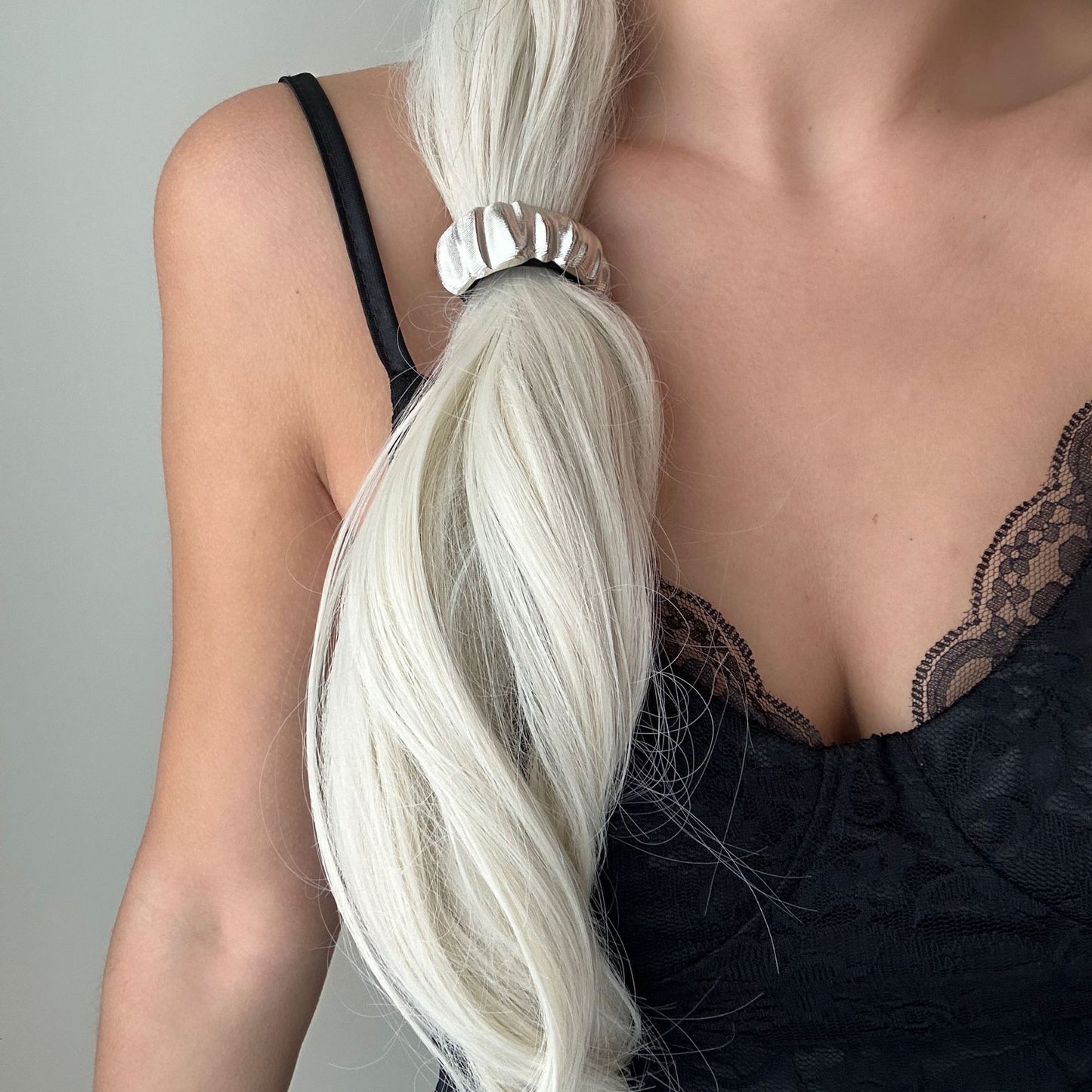 Fashion Casual Hammered Alloy Bow Hair Rope Set