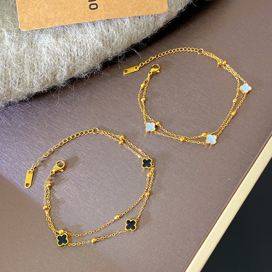 Minimalist Geometric Titanium Steel Plated Bracelet