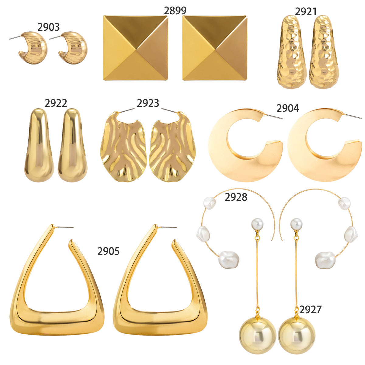 Pendientes de Metal Geométricos Plisados con Borlas Exageradas, Postes de Acero Inoxidable y Acabado Chapado para Mujer