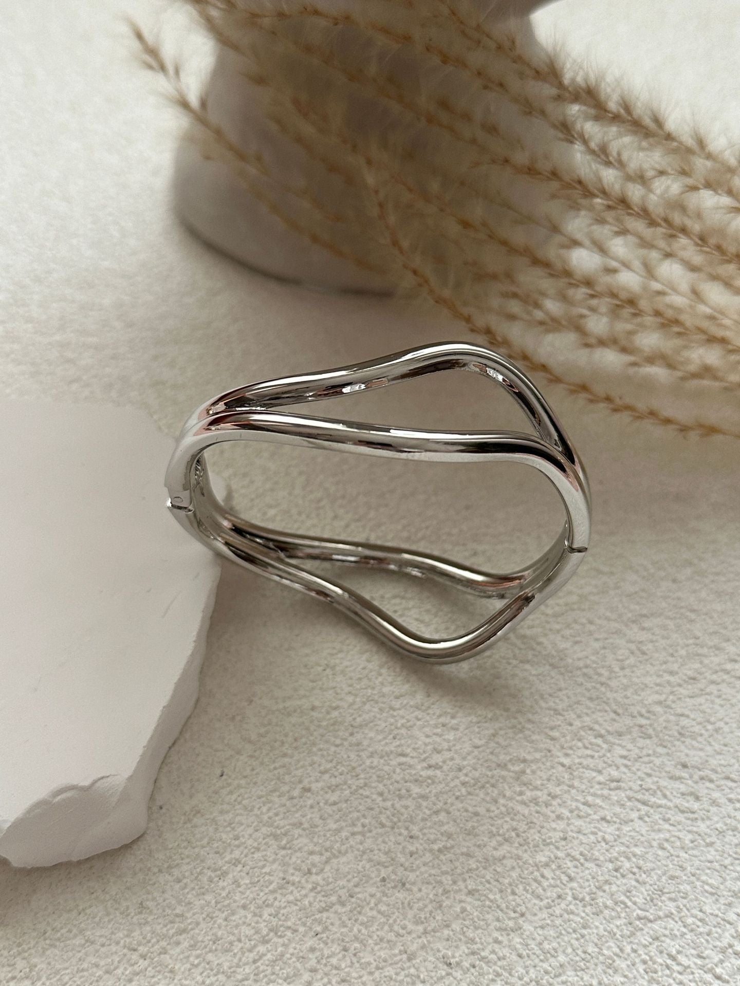Luxury Gold Plated Alloy Teardrop Geometric Bracelet
