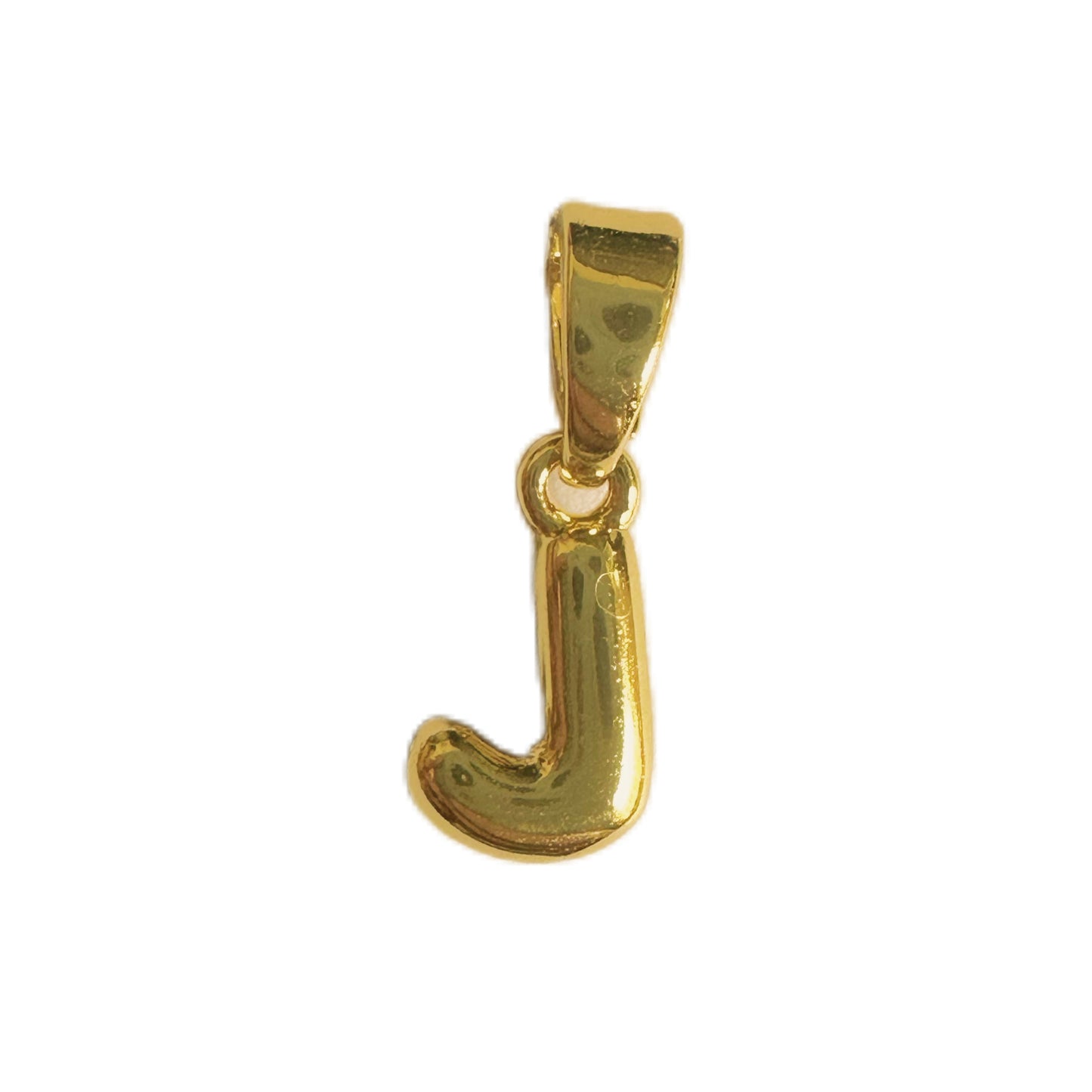 18K Gold Plated Letter Pendant Brass