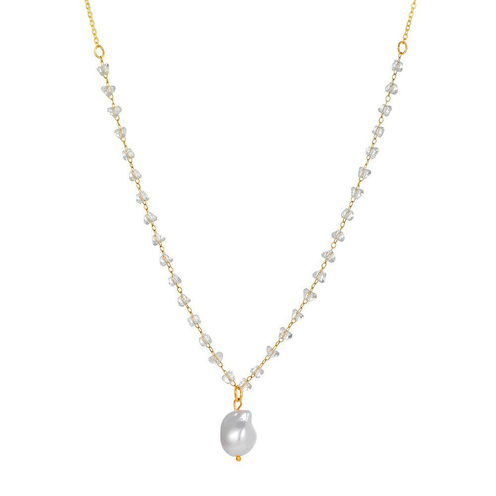 Casual Geometric Alloy Ball Chain Necklace