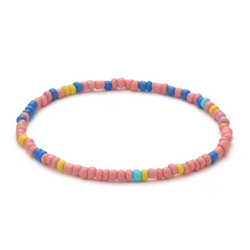 Bohemian Handmade Seed Bead Anklet for Women Beach Jewelry