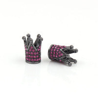 Plated Alloy Rhinestone Charm Bar