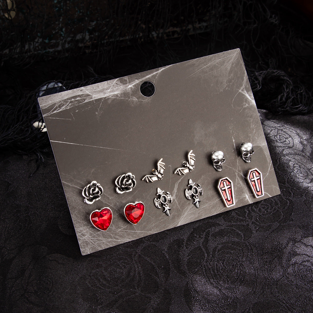 Gothic Punk Alloy Plated Animal Shape Earrings for Women
