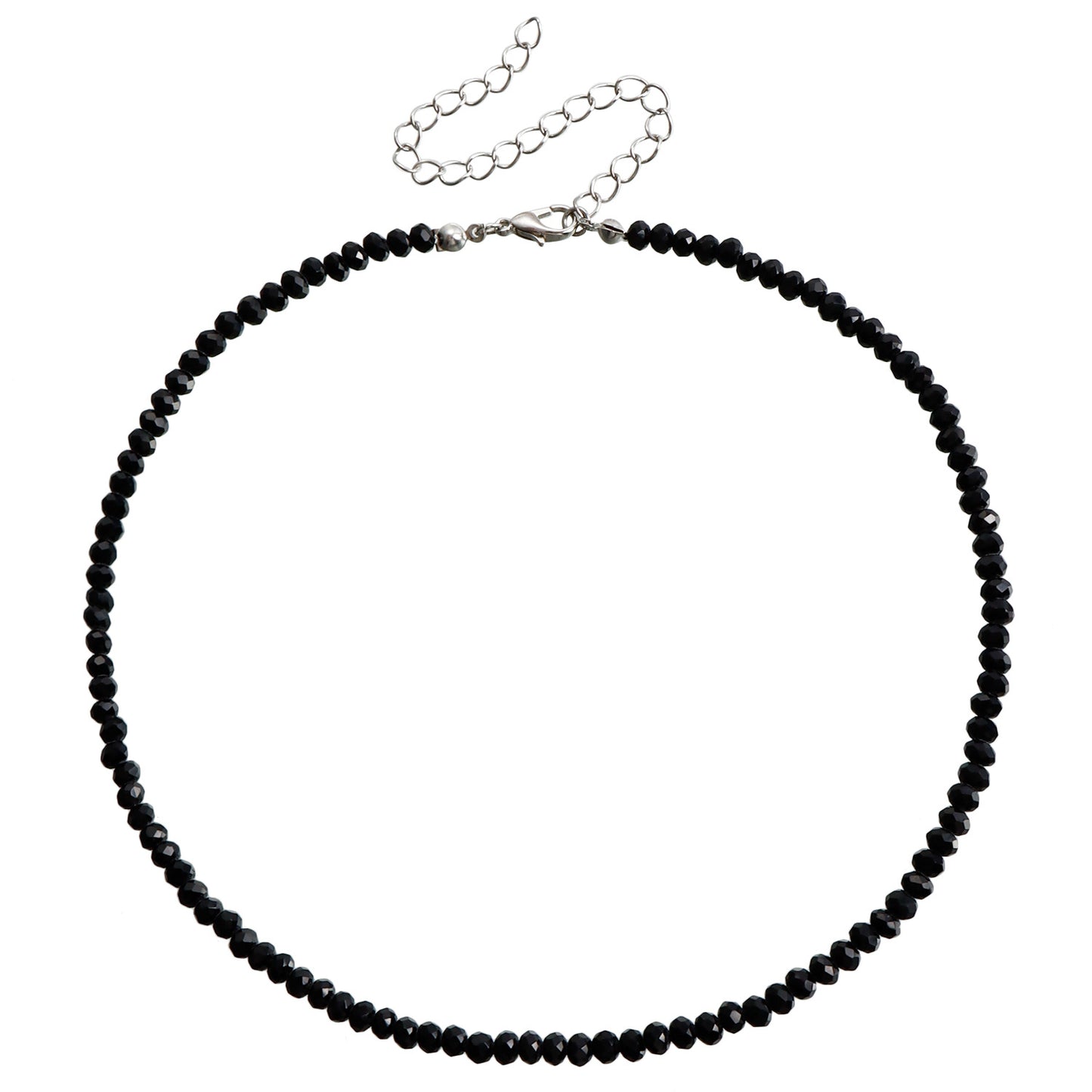 Minimalist Geometric Mother-of-Pearl Necklace with Imitation Crystal Accents for Women, Electroplated Metal Choker