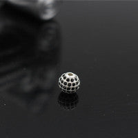 Plated Alloy Rhinestone Charm Bar