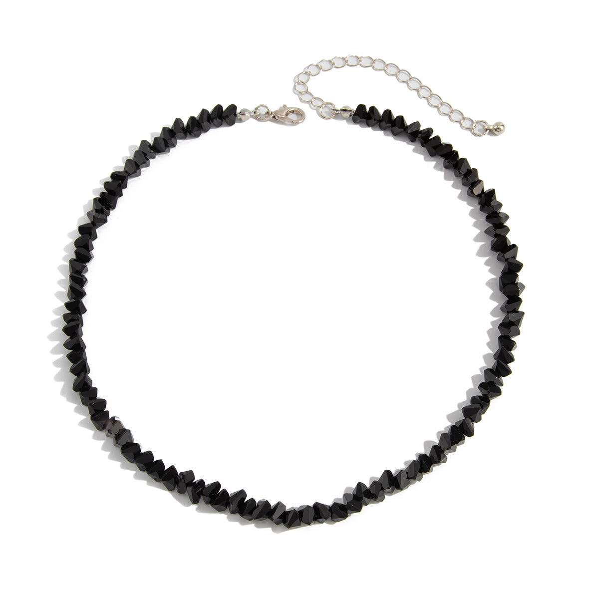 Collar Gargantilla de Cristal Geométrico Irregular Minimalista Vintage para Mujer con Acabado Artesanal