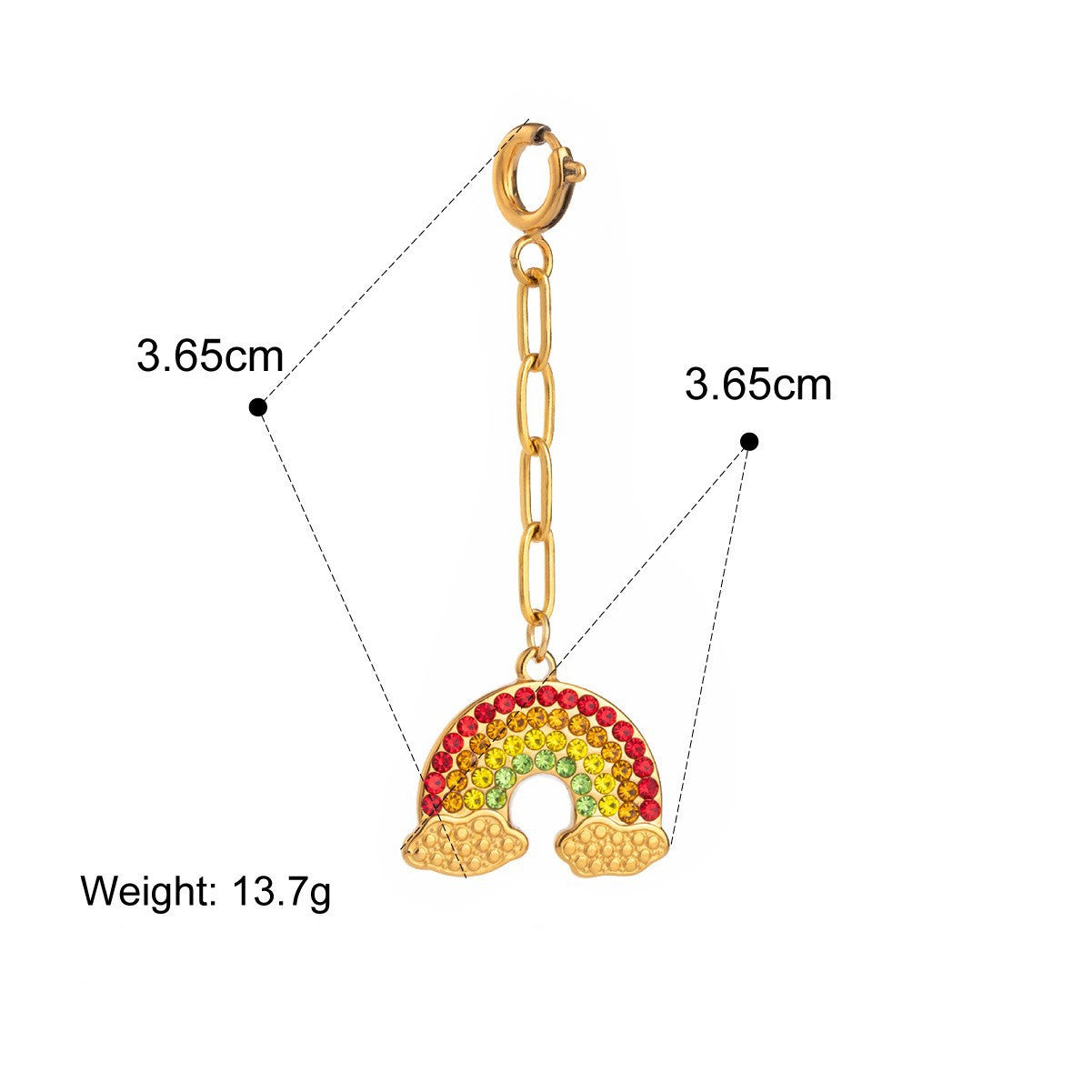 18K Gold Plated Stainless Steel Titanium Steel Bikini Charm Bar Connector