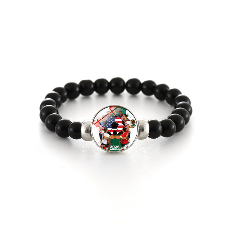 Bracciale in Perline di Cristallo Geometrico Unisex