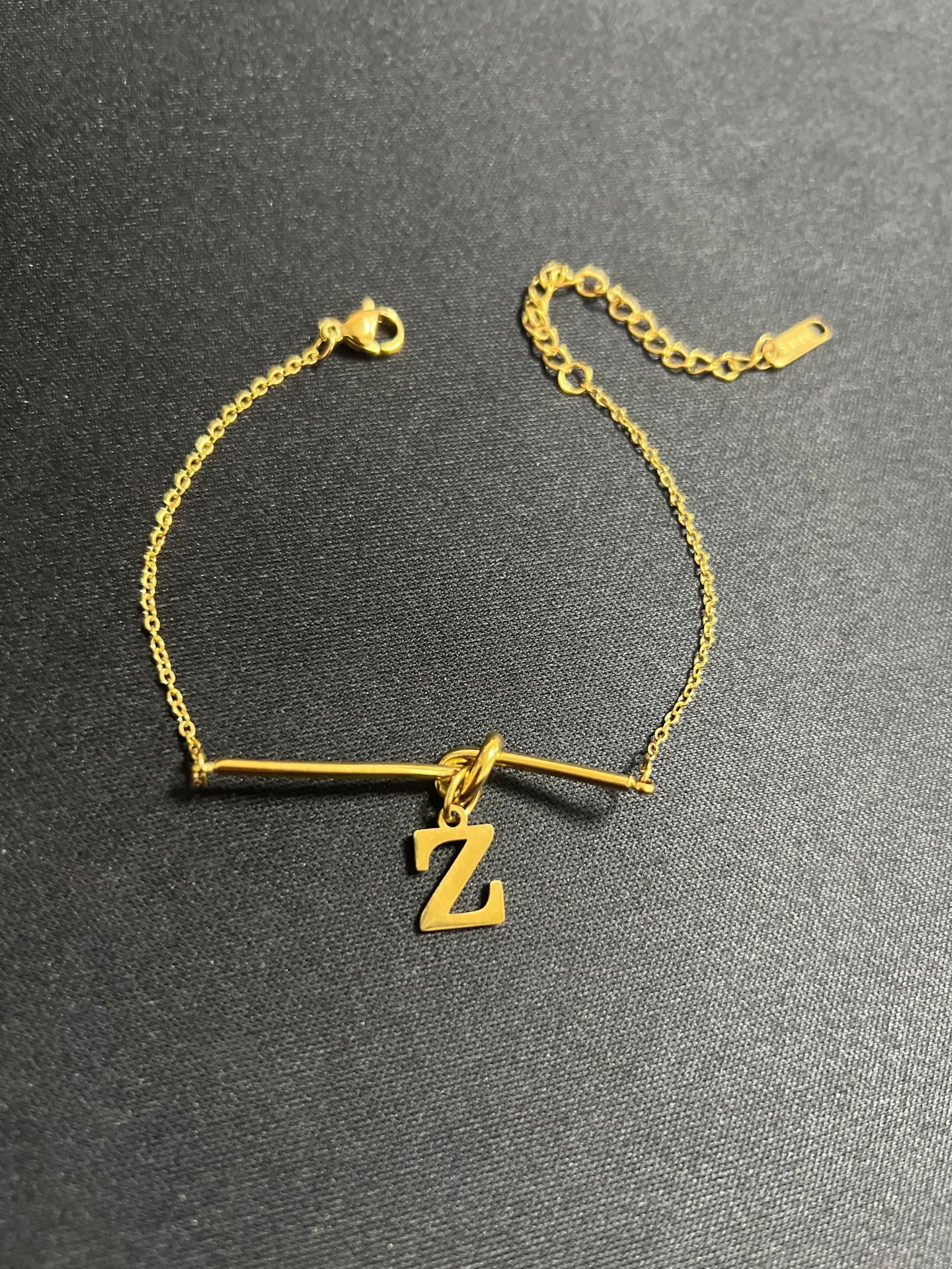 Original Design Letter Shape Titanium Steel Bracelet with Plating Finish for Men and Women