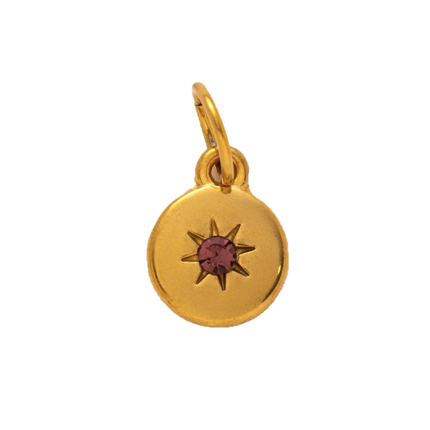 Vintage 18K Gold Plated PVD Stainless Steel Abstract Pendant Charm Bar