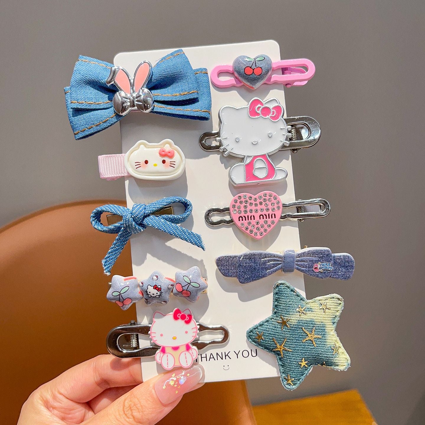 Natural Style Bow-Shaped Polyester Hair Clip for Girls with Ruffled and Mesh Details, Duckbill Clip Design, Princess Collection