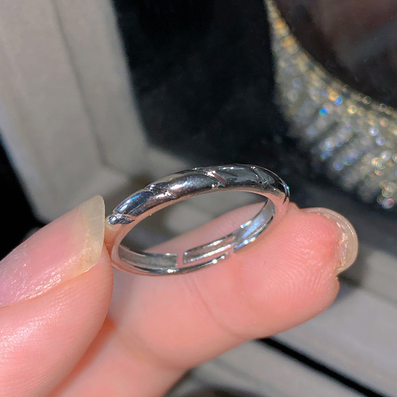 Sweet Elegant Heart Butterfly Brass Ring with Cubic Zirconia Handmade Adjustable