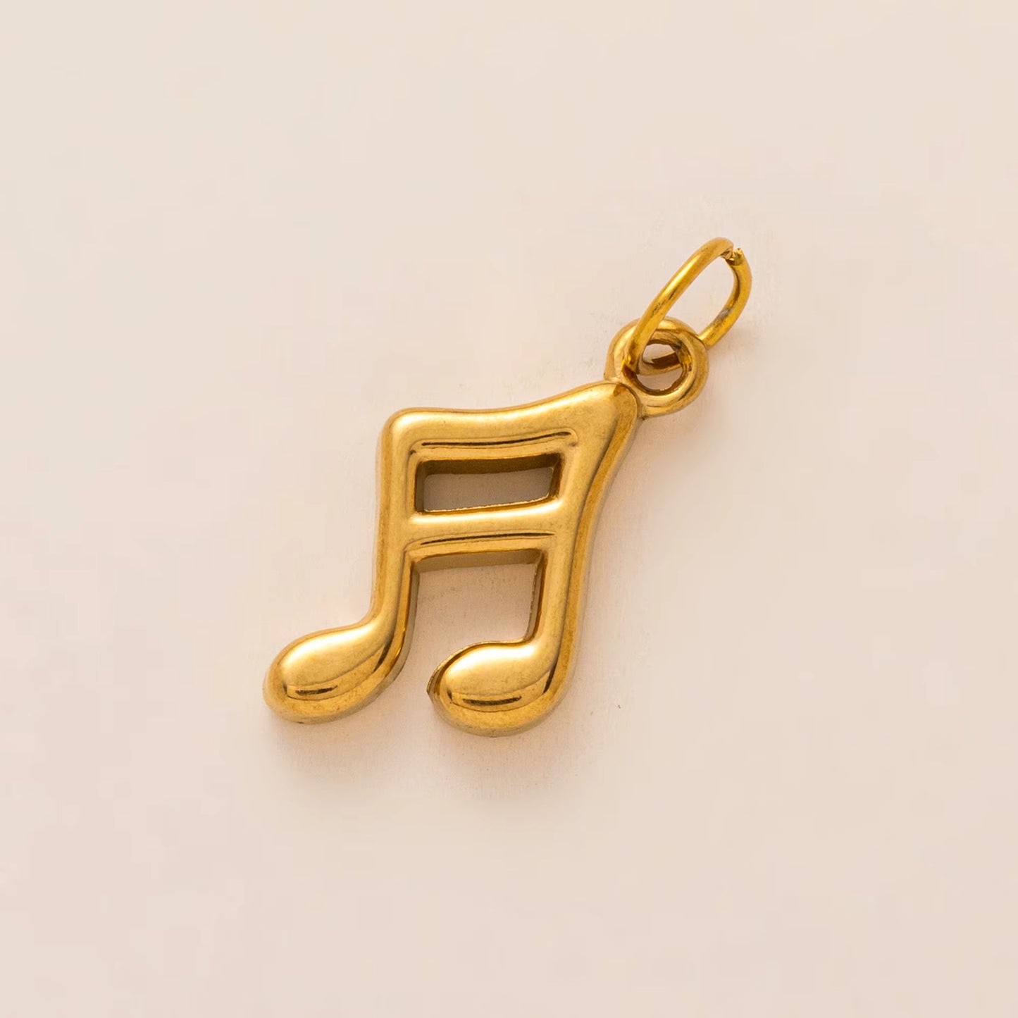 Minimalist Luxury 18K Gold Plated Stainless Steel Teardrop Star Charm Bar with Cable Chain for Unisex