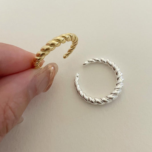 Minimalist Vintage 925 Sterling Silver Knot Ring for Women