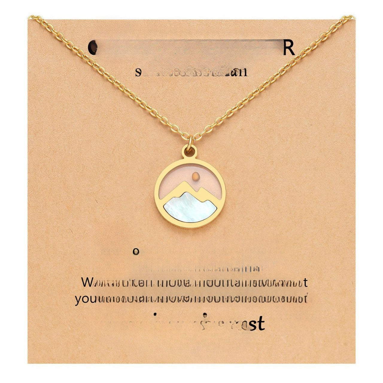 Sweet Floral Oval Geometric Stainless Steel Plated Necklace Unisex Cable Chain