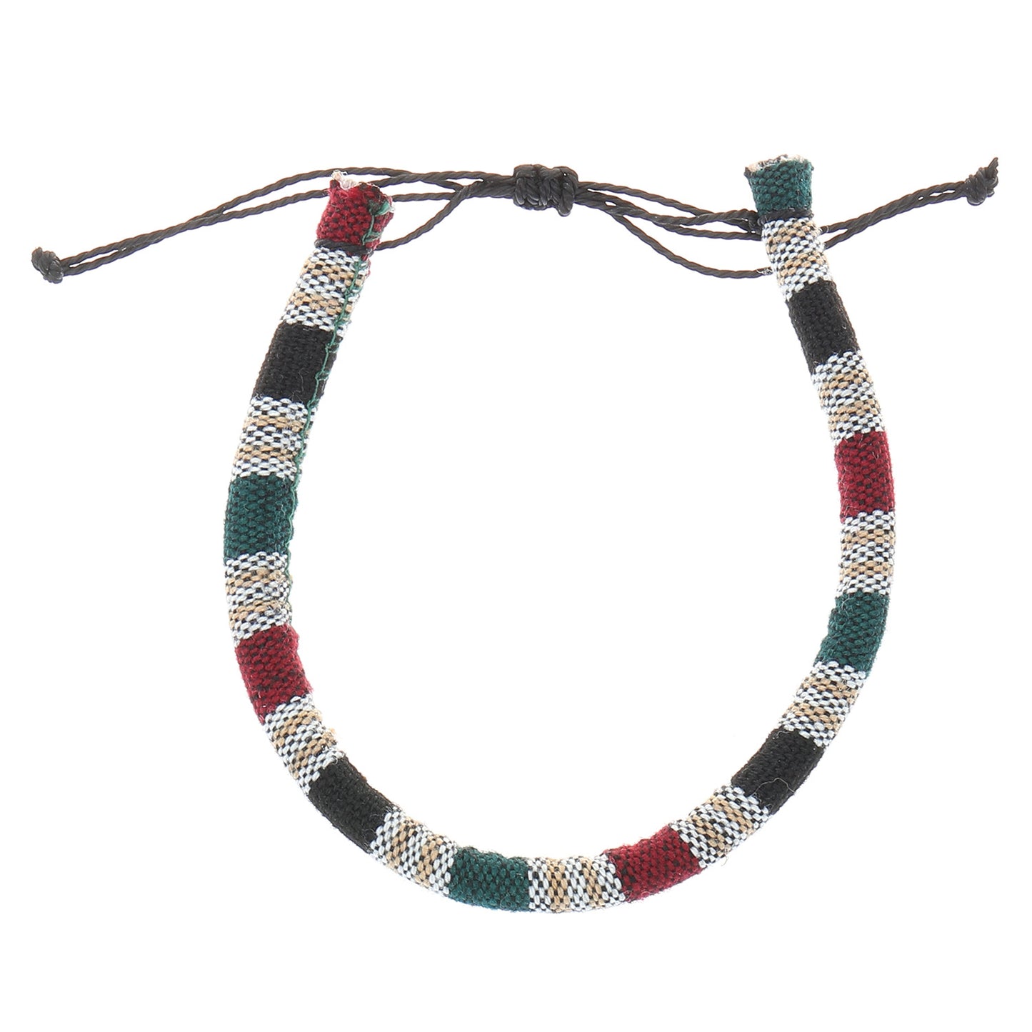 Braccialetto dell'Amicizia Bohemien in Tessuto Intrecciato Gradiente Arcobaleno Unisex Fatto a Mano con Cordino Intrecciato