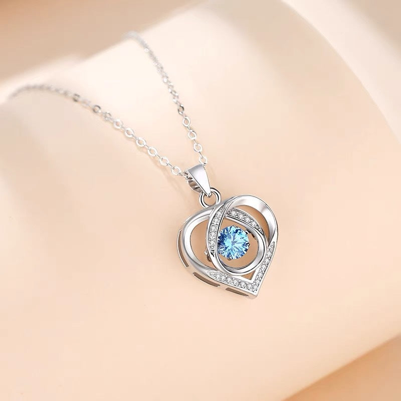 Chic Minimalist Heart-Shaped Copper Necklace with Rhodium Plating for Women, Delicate O-Chain Locket Style