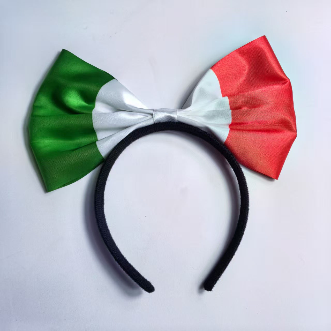 World Cup National Flag Bow Headband Resin Hair Accessory for Soccer Party