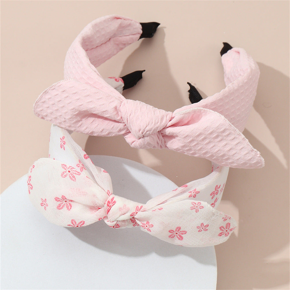 Cerchietto Principessa con Fiocco Grande per Bambine Realizzato in Tessuto con Design a Forma di Farfalla, Accessorio per Capelli per Bambini Carino e Minimalista