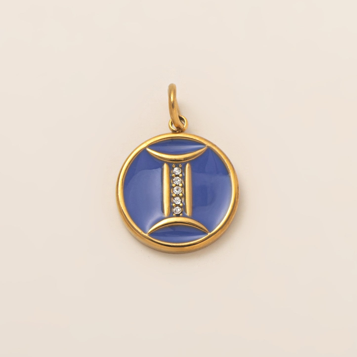 Vintage 18K Gold Plated Stainless Steel PVD Zodiac DIY Charm Bar