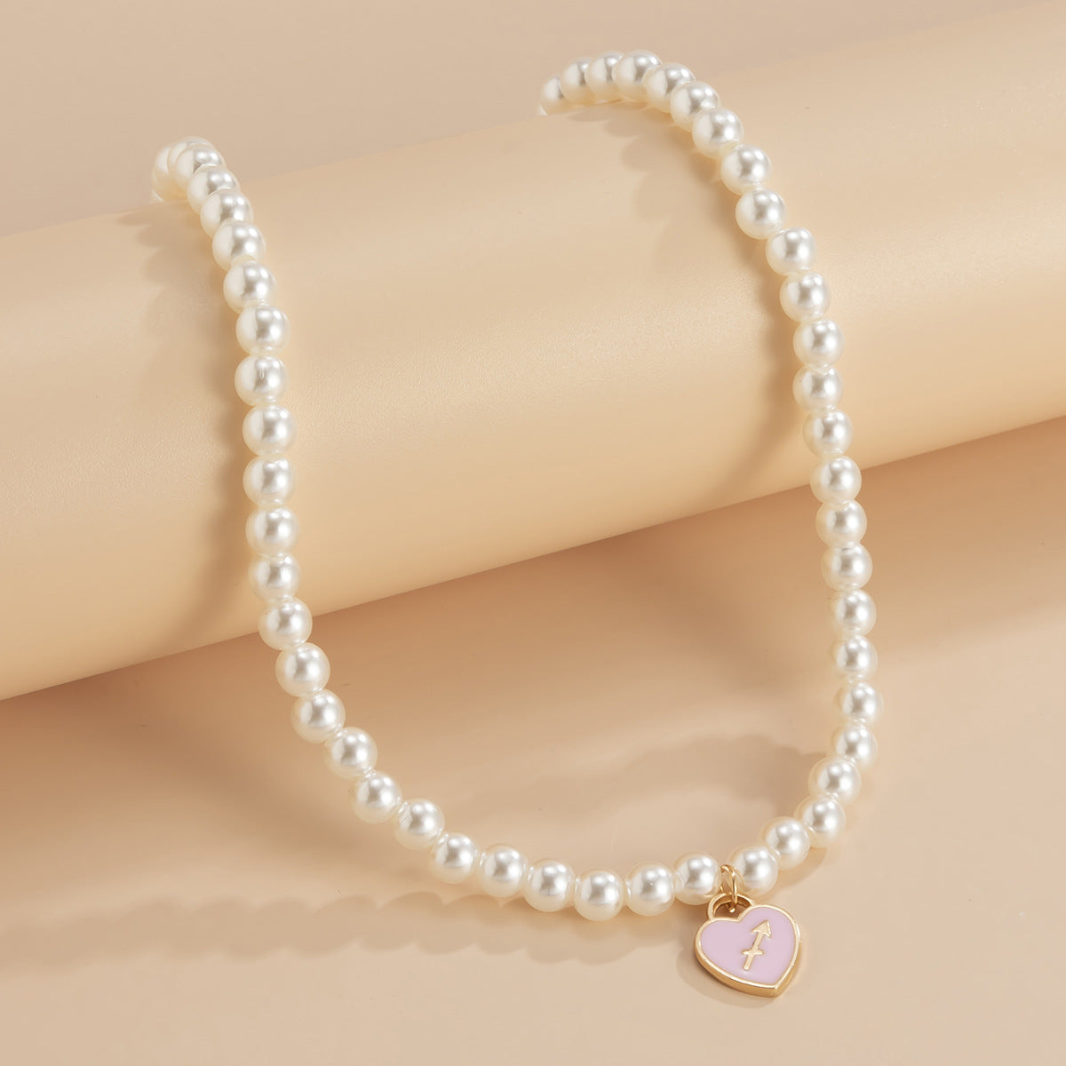 Minimalist Zodiac Pendant Necklace with Alloy Construction and Enamel Finish for Women