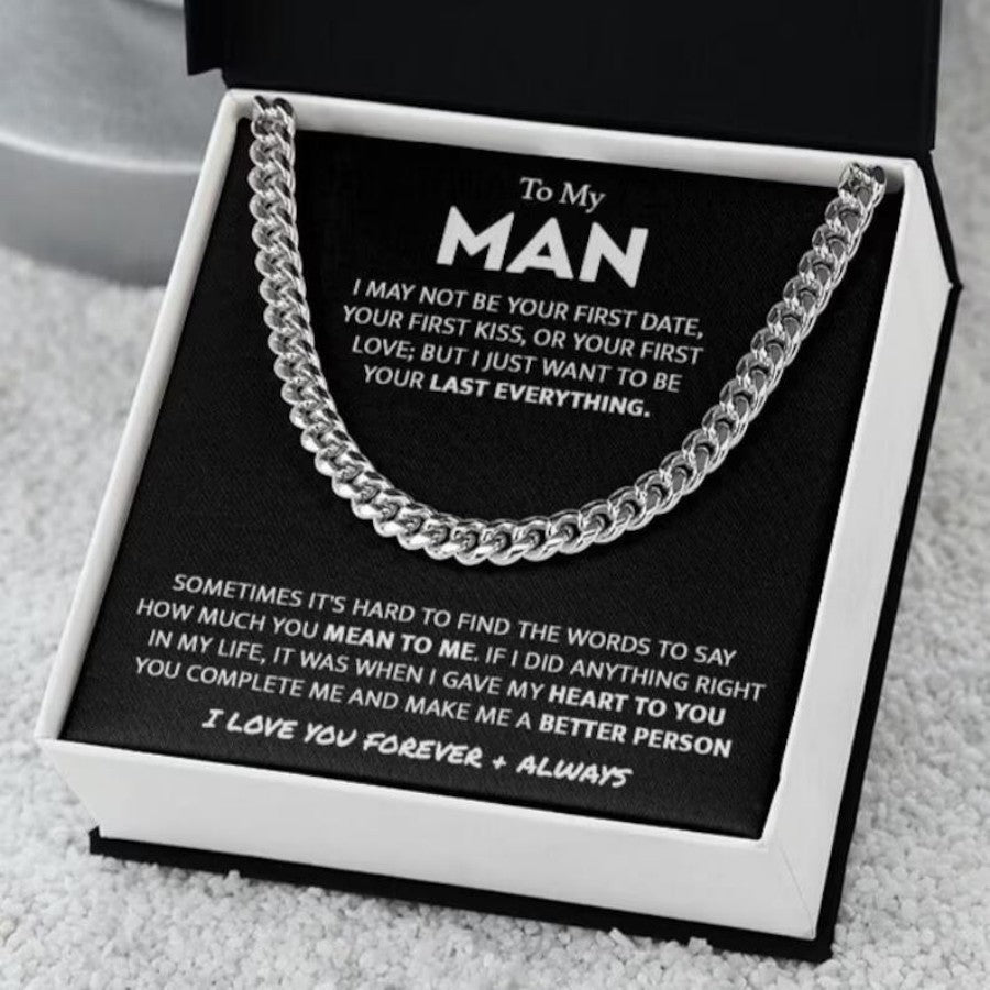 Hip-hop Streetwear U-shaped Plated Iron Cuban Link Chain Necklace for Men