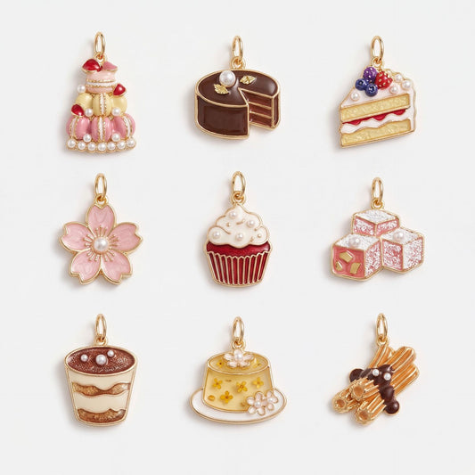 Sweet Plated Brass Food Series Charm Bar