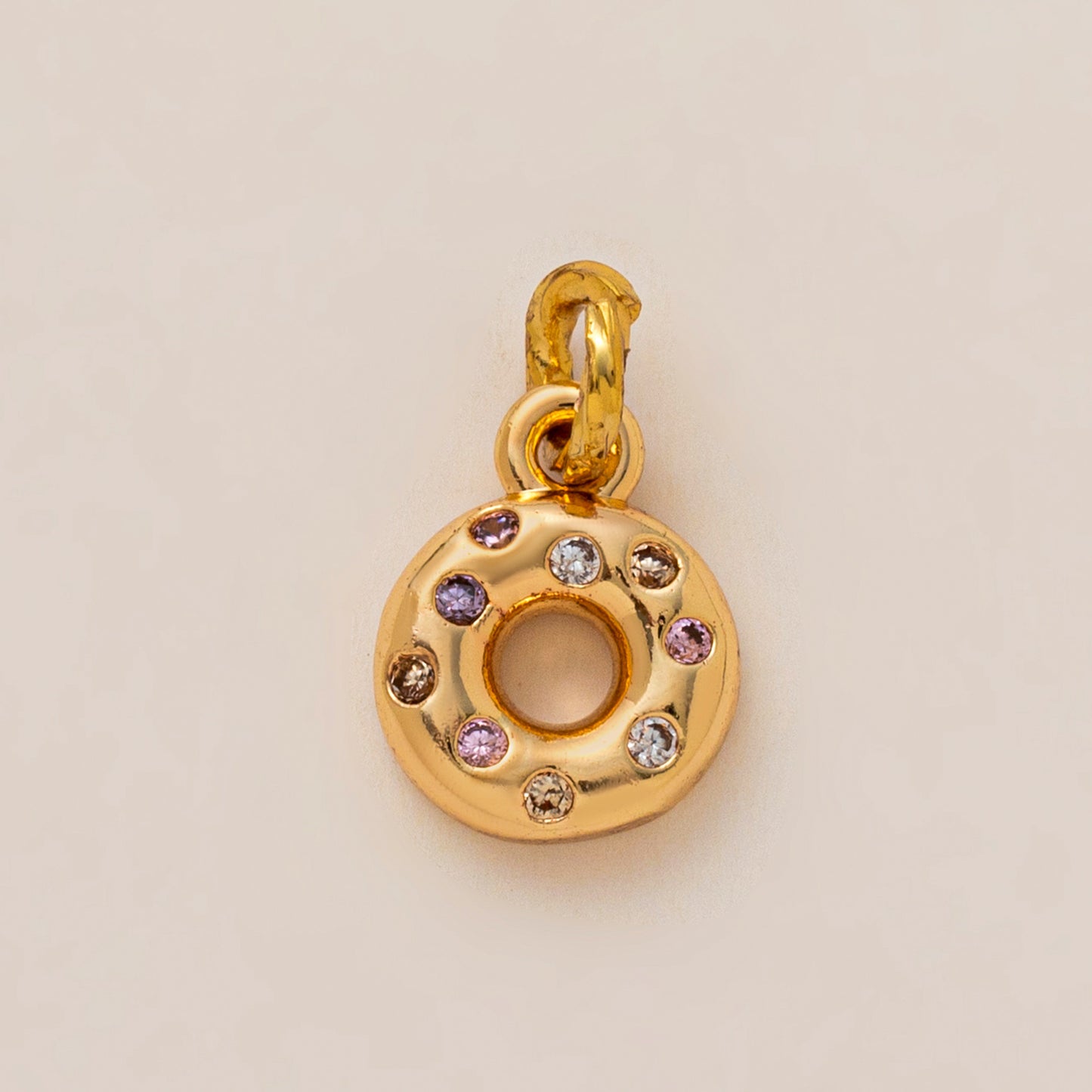 Geometric Brass Plated Necklace Unisex
