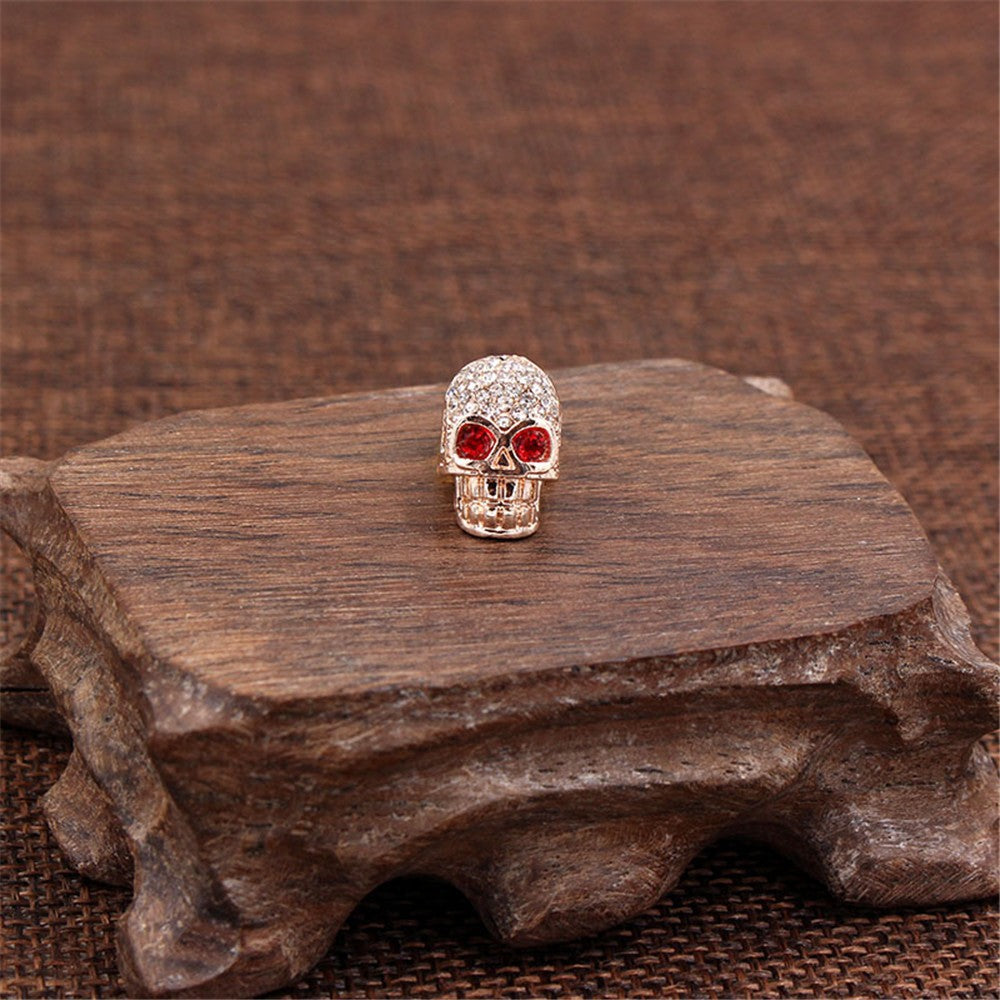 Plated Alloy Rhinestone Charm Bar