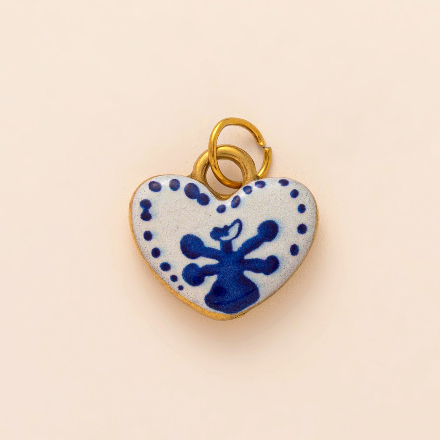 Vintage 18K Gold Plated Stainless Steel Heart Teardrop Charm Bar Necklace for Unisex
