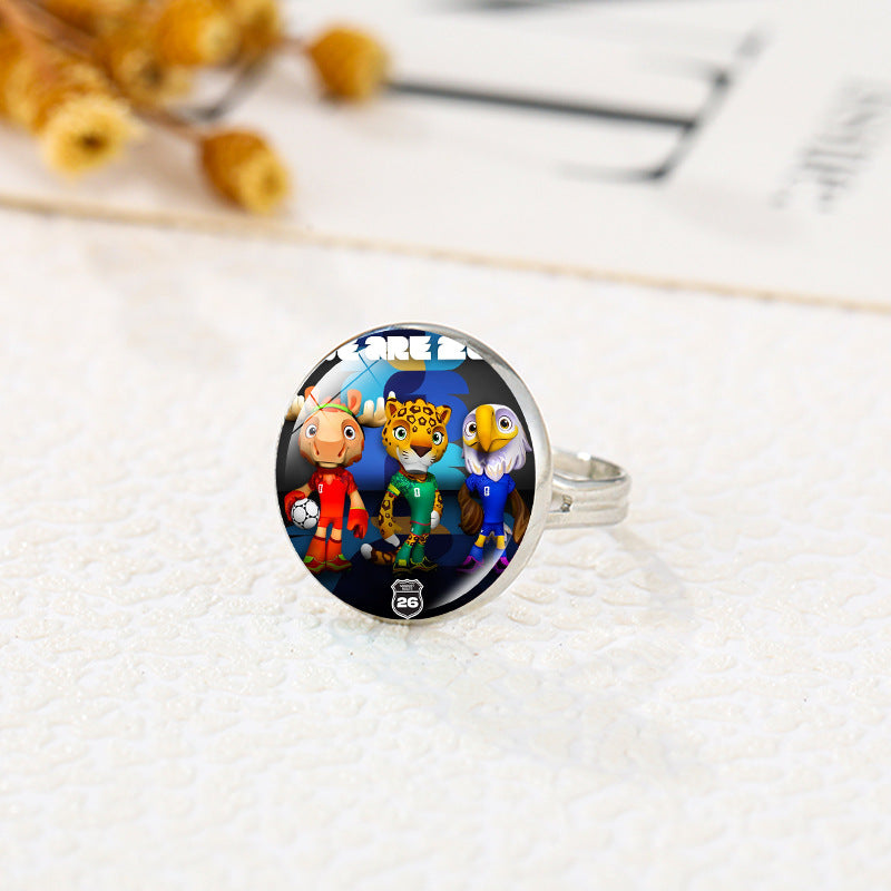 Anillo Deportivo de Aleación con Baño de Oro Joyería de Moda Unisex