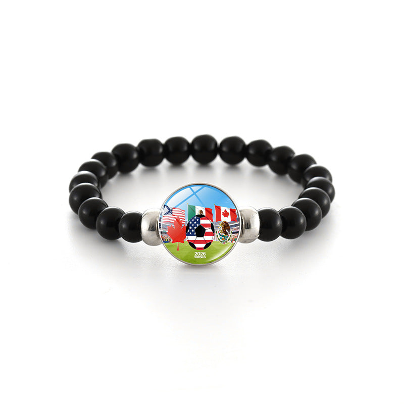 Bracciale in Perline di Cristallo Geometrico Unisex