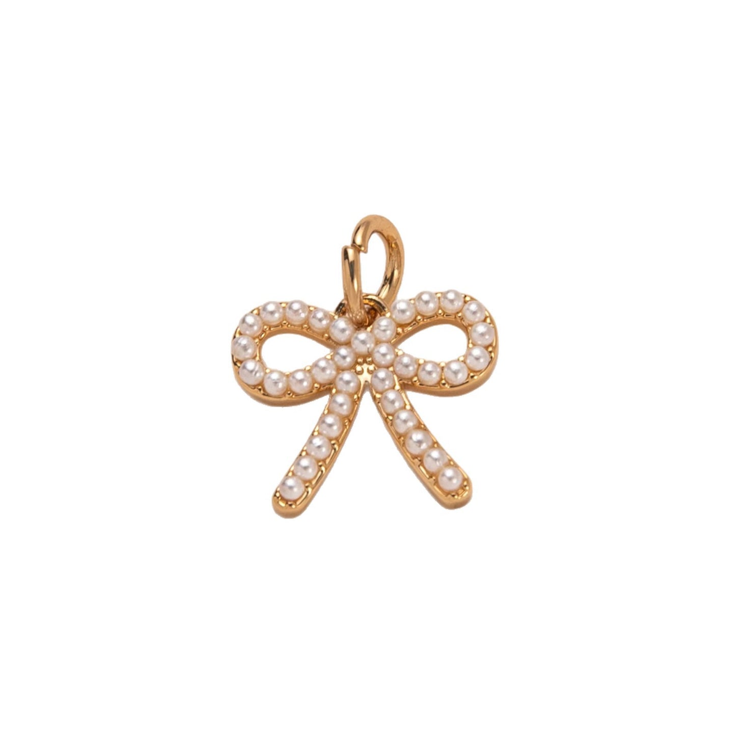 Minimalist Floral Pattern Brass PVD Plated Charm Bar