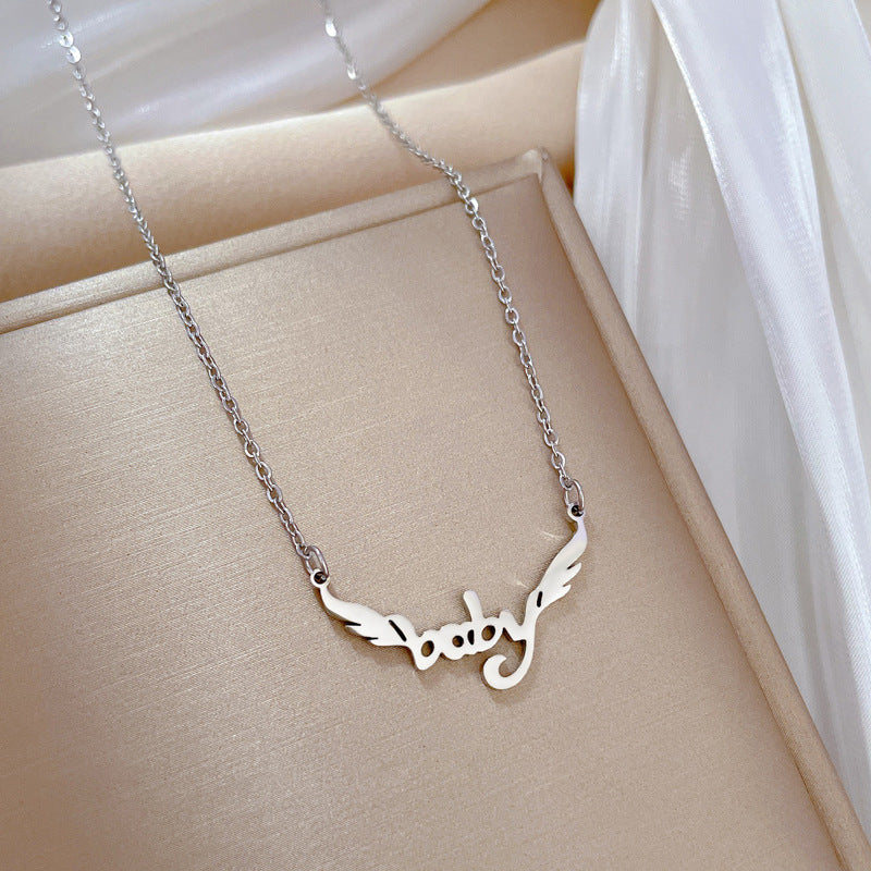 Collana girocollo minimalista in acciaio al titanio con pendente geometrico con perla tonda quadrata smussata unisex