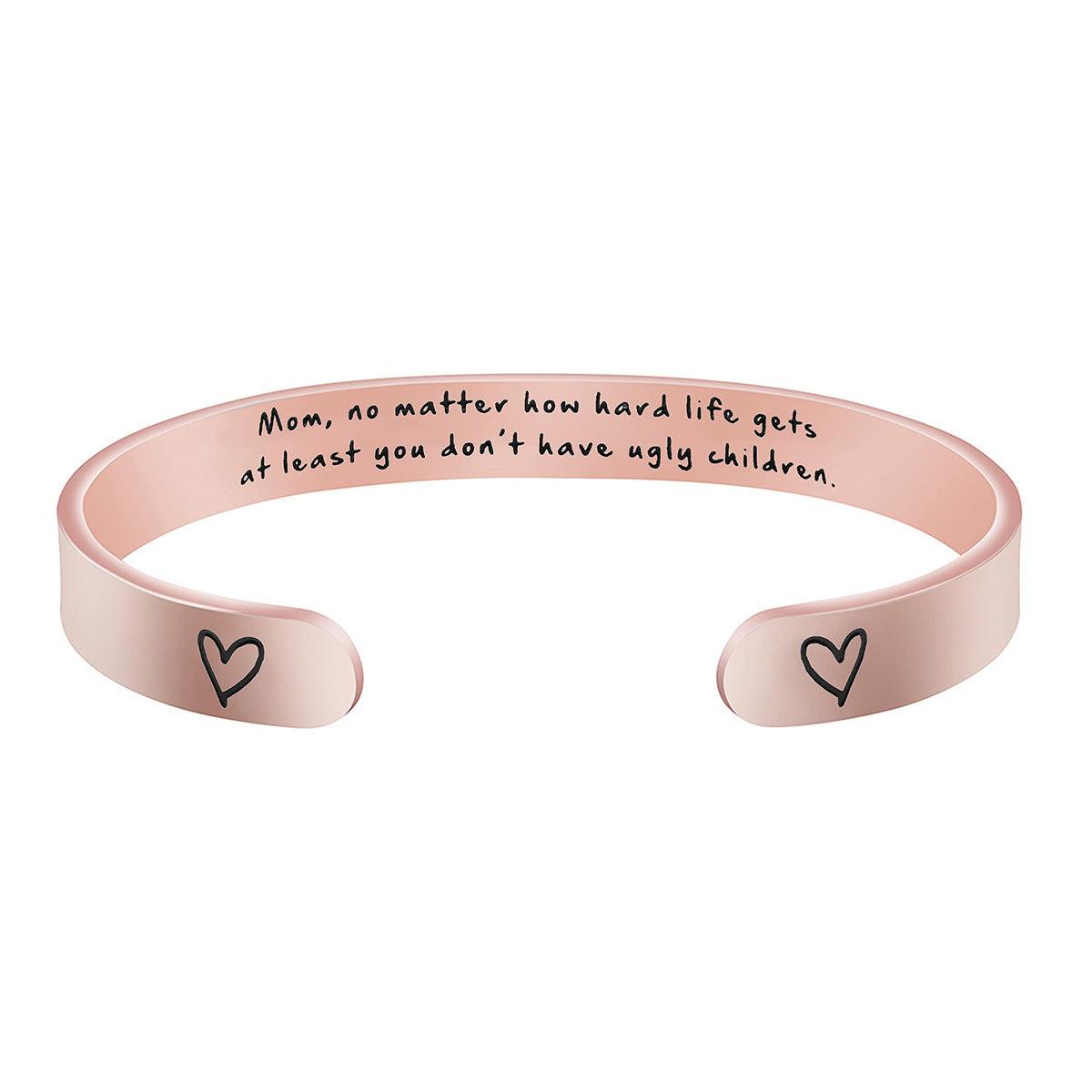 Pulsera de acero inoxidable de moda para mujer con acabado chapado, regalo ideal de Navidad, cumpleaños, Acción de Gracias para mamá