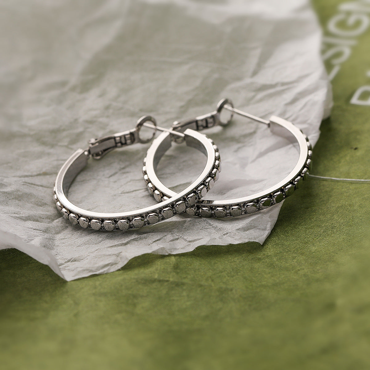 Minimalist Geometric Copper Hoop Earrings with Gold Plating for Women, Irregular Shape Fashion Ear Jewelry