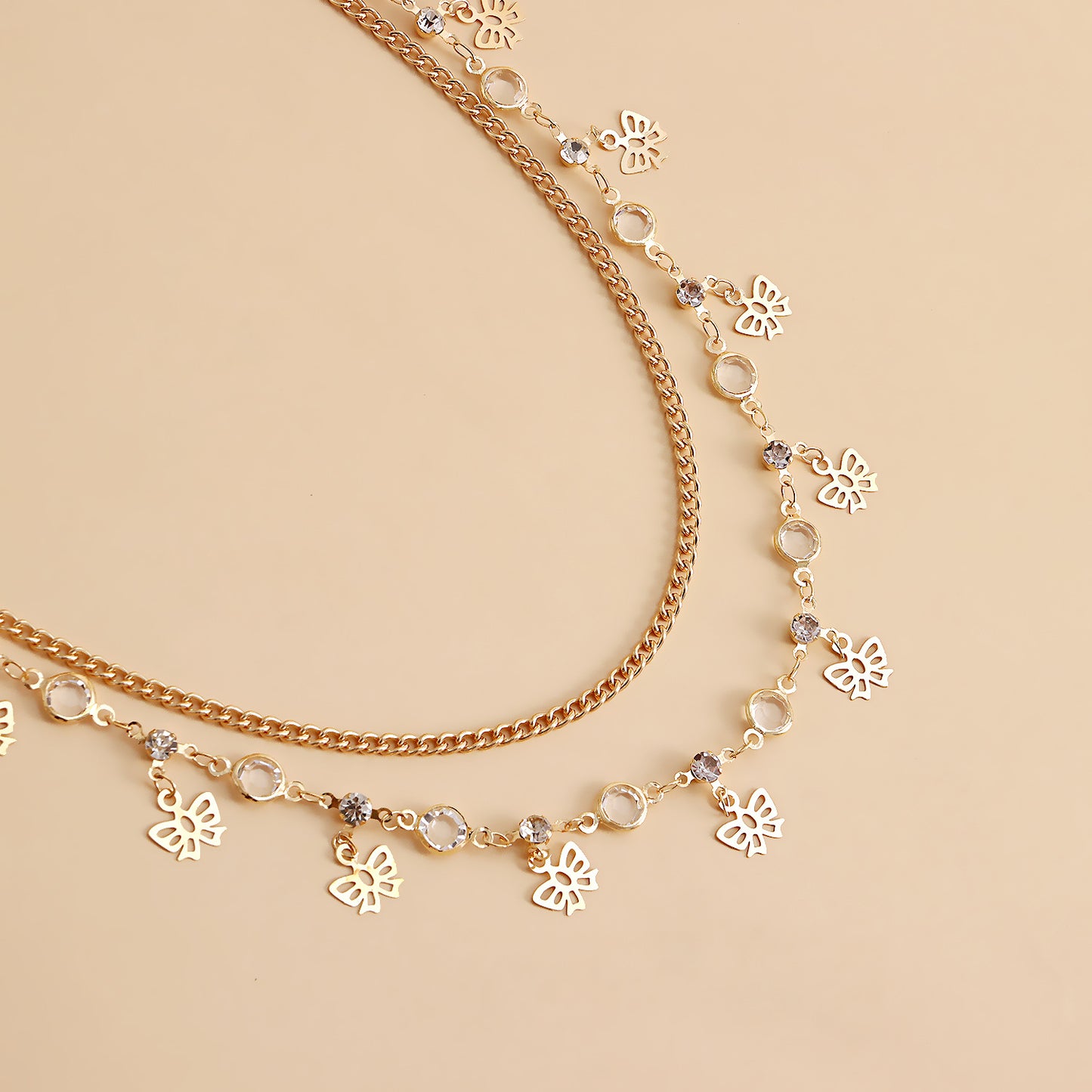 Punk Streetwear Butterfly Metal Body Chain for Women
