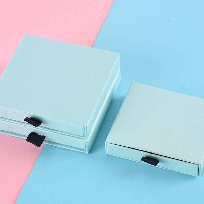 Geometric Square Paperboard Bracelet Packaging Box with Printing