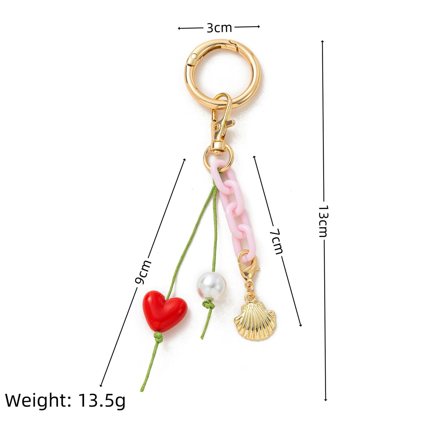 Elegant Minimalist Vintage Oval Geometric Brass Plated Bag Charm
