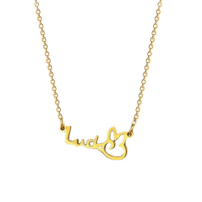 Minimalist Geometric Titanium Steel Plated Necklace for Unisex